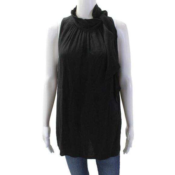 Ann Taylor Tops - Ann Taylor Womens Scoop Neck Sleeveless Tank Blouse Black Size M
